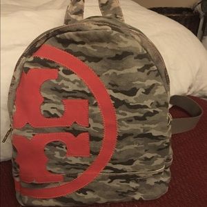 Tory Burch camo backpack